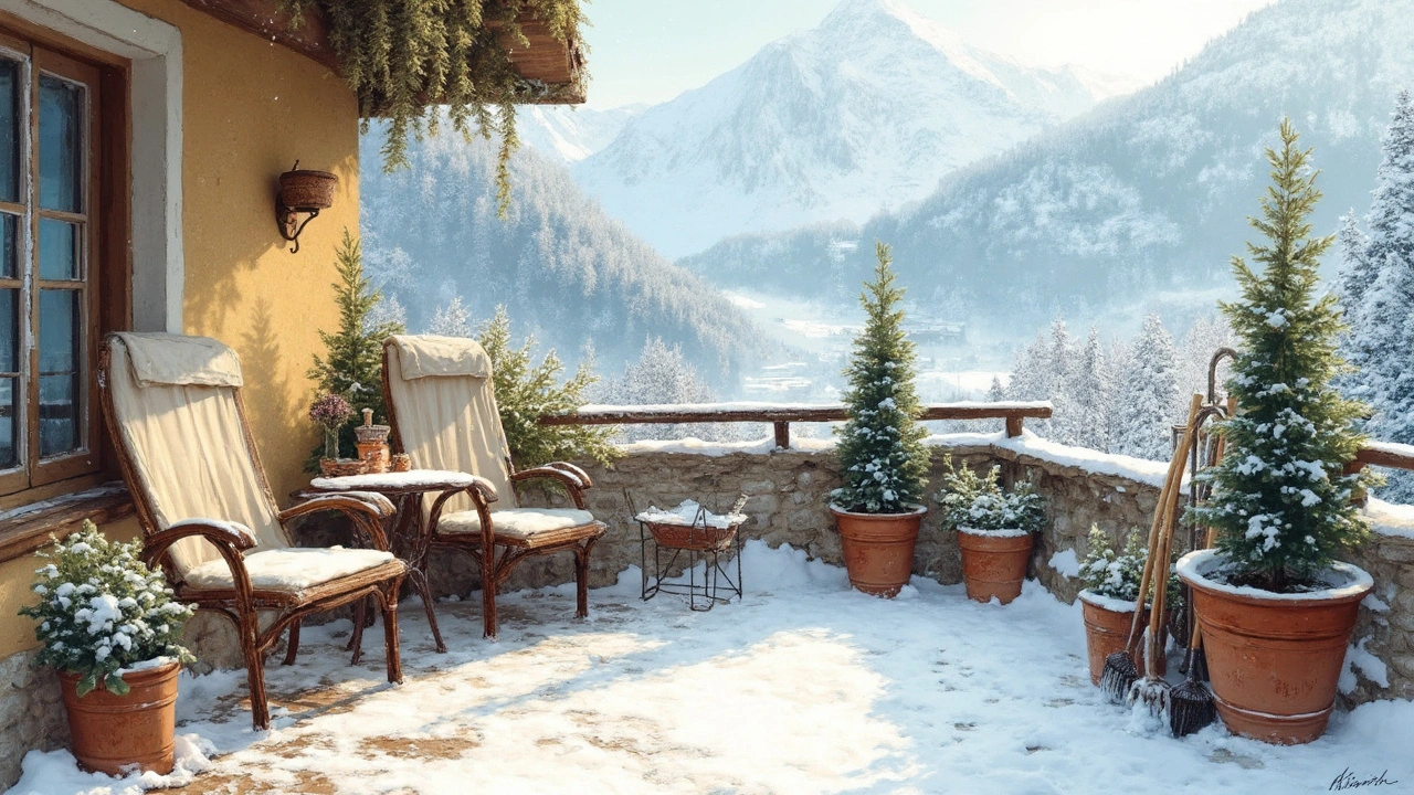 Was kann ich im Winter auf dem Balkon lagern?