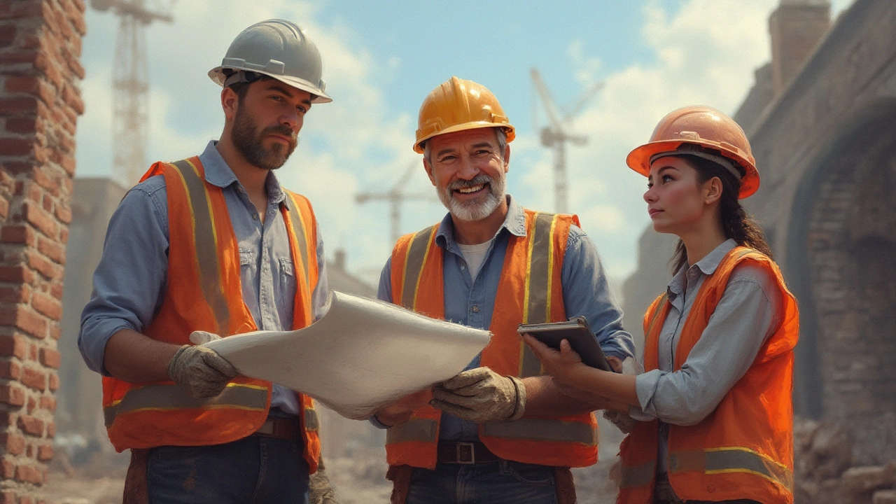 Wie die Zusammenarbeit auf der Baustelle funktioniert