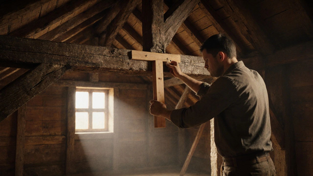 Holzschäden saniert: Tragende Balken ersetzt, Optik erhalten