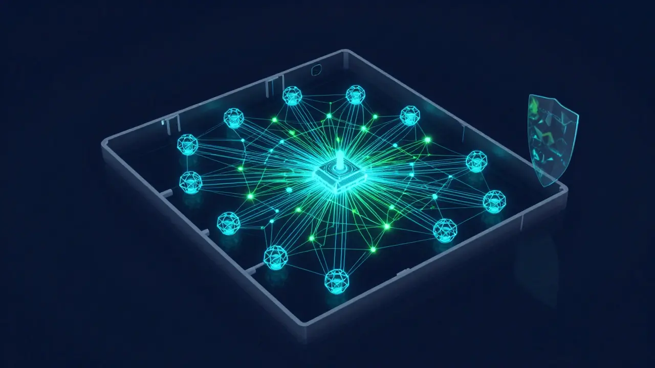 Abstraktes sicheres Mesh-Netzwerk mit lokaler Verschlüsselung