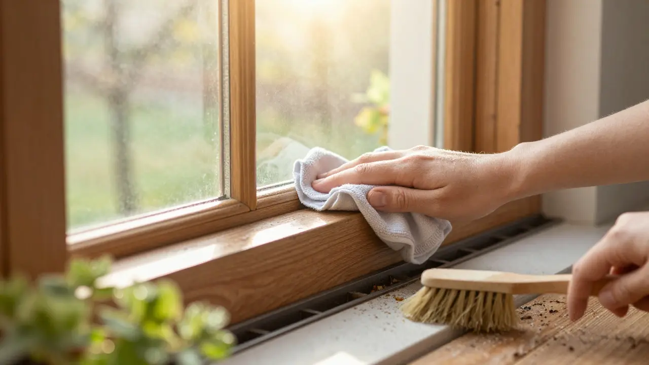Fensterrahmen reinigen und warten: Die richtige Pflege im Jahreslauf