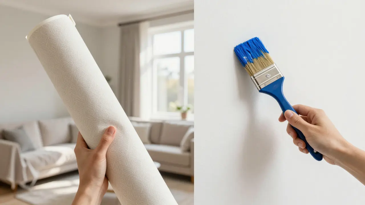 Tapeten vs. Farbe: Design, Kosten und Optik im direkten Vergleich