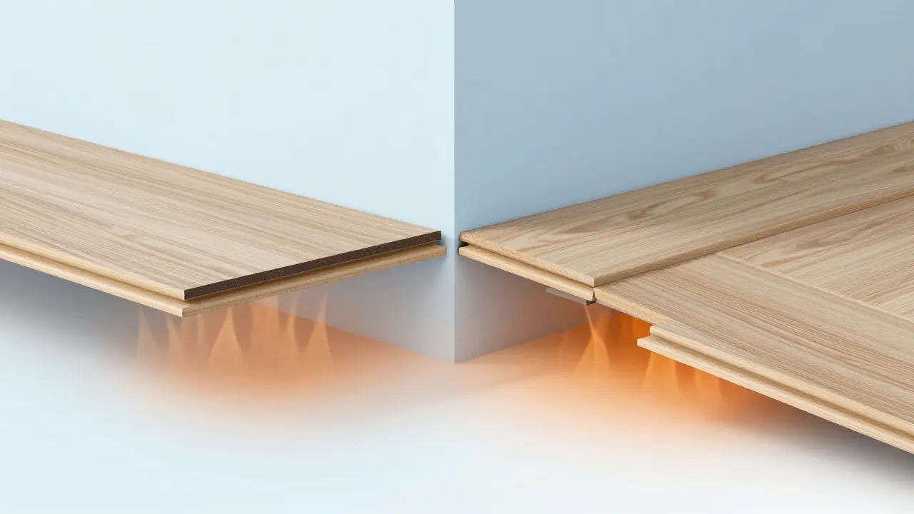 Vergleich von Klick- und Verklebungssystem bei der Verlegung