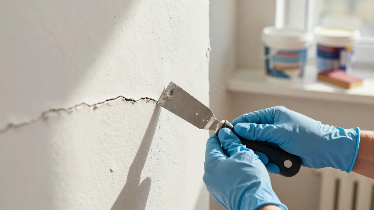 Wandrisse reparieren: Spachteln und Streichen - Die Schritt-für-Schritt-Anleitung