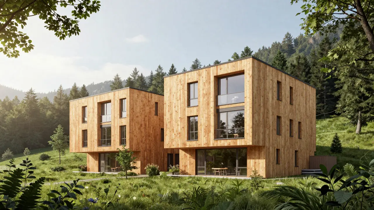 Holzbau in Wohnimmobilien: Nachhaltigkeit und Brandschutz im Detail