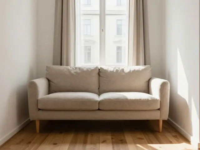 Kleines Wohnzimmer mit großem Sofa: So klappen Proportionen und Wegeführung