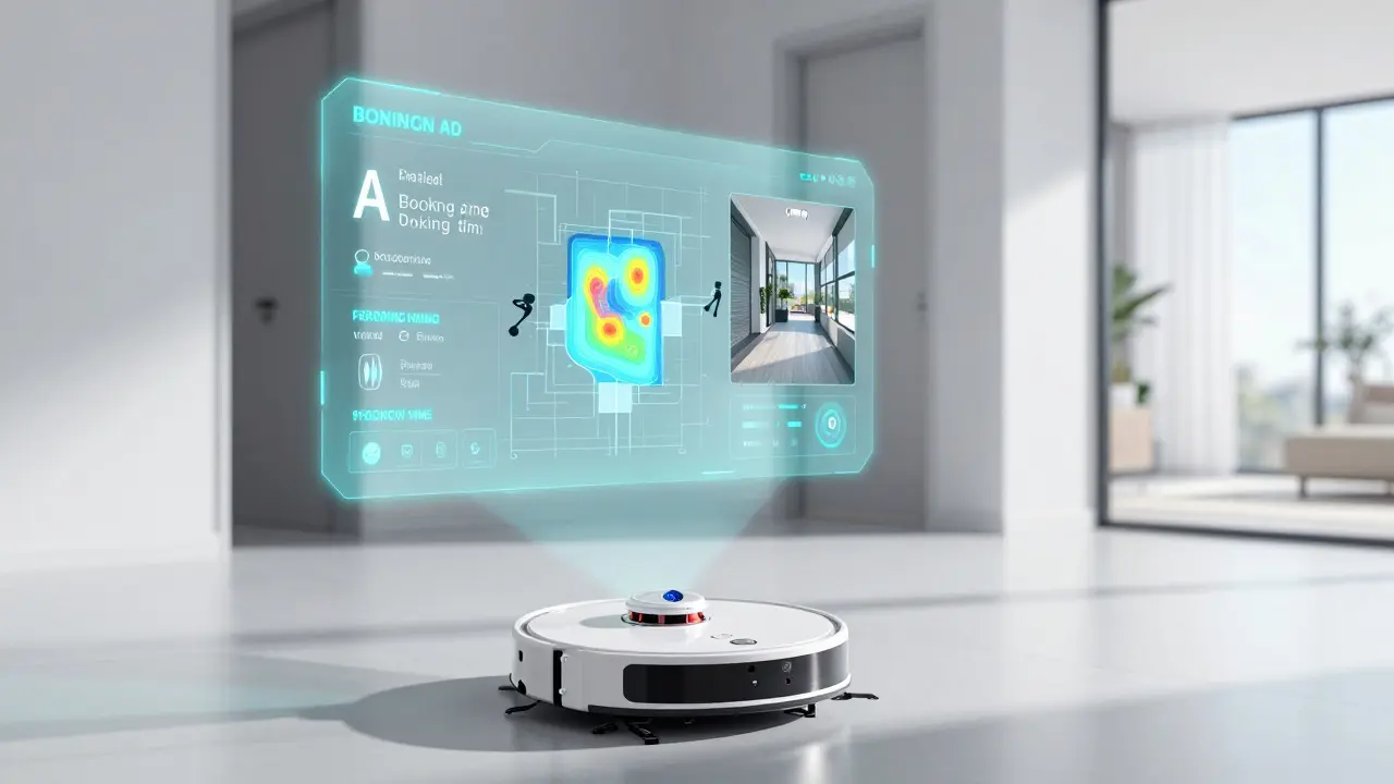 Zukunftsweisende Robotik und KI-Analyse für virtuelle Immobilienbesichtigungen