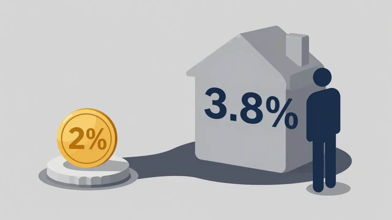 Visuelle Darstellung der Zinsdifferenz zwischen EZB und Banken