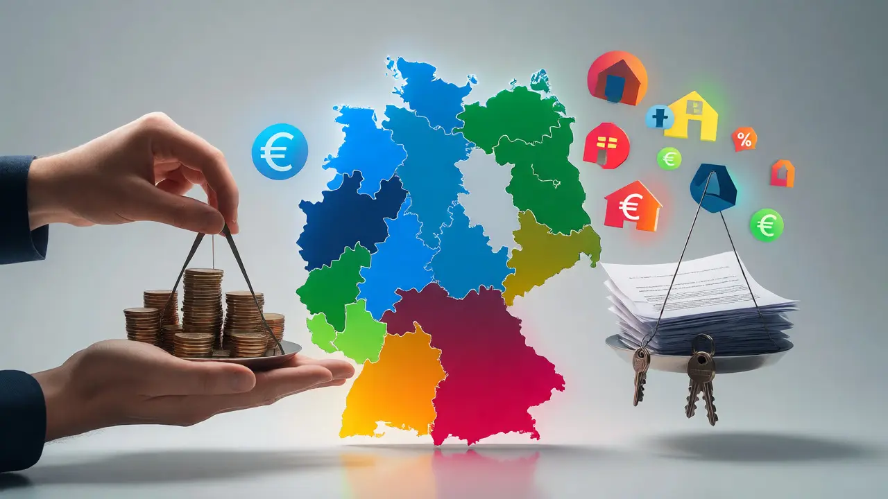 Konzeptuelle Darstellung der deutschen Wohnungsbauförderung nach Bundesländern